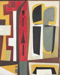 Will Barnet, Male and Female, 1954. Oil on canvas, 40 x 32 inches. Whitney Museum of American Art, New York