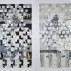 Gabriel Orozco, Continental Chess Games, New York 2009, Lac du Bourdon, 2010. Back and front sides, gouache, charcoal on paper, 72-1/4 x 38-1/2 inches. Courtesy of Marian Goodman Gallery