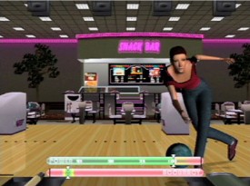 Cory Arcangel, Still from Various Self Playing Bowling Games (aka Beat the Champ), 2011. Hacked video game controllers, game consoles, cartridges, disks, and video, dimensions variable. Collection of the artist; Team Gallery, New York; Lisson Gallery, London; and Galerie Thaddaeus Ropac, Salzburg and Paris. Image courtesy Barbican Art Gallery, London; photograph © Eliot Wyman