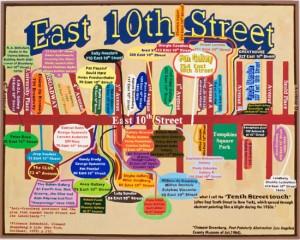 Loren Munk, East 10th Street, 2005-06. Oil on linen, 48 x 60 inches. Courtesy of Lesley Heller Workspace