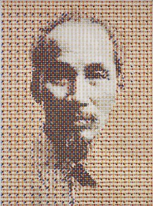 Gabriel Orozco, Uncle Ho, 2011. Pigment, ink and acrylic on canvas, 22 x 16-1/4 inches. Courtesy of Marian Goodman Gallery