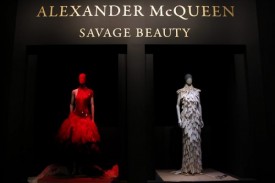 Installation shot, Alexander McQueen: Savage Beauty at the Metropolitan Museum of Art, New York, 2011.