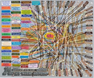 Loren Munk, SOHO Map, 2005-06. Oil on linen, 60 x 72 inches. Courtesy of Lesley Heller Workspace