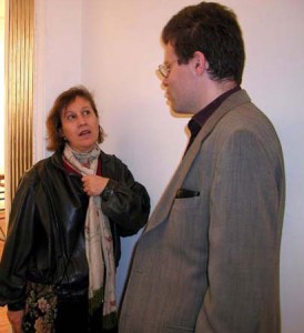 Susan Shatter in conversation with the author, 2001. Photo: Marianne Barcellona