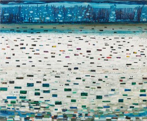 Anne Neely, Kettle Hole, 2010-11. Oil on linen, 36 x 44 inches. Courtesy of Lohin Geduld Gallery