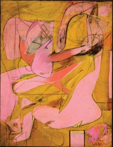 Willem de Kooning, Pink Angels, c.1945. Oil and charcoal on canvas, 52 x 40 inches. Frederick R. Weisman Art Foundation, Los Angeles © 2011 The Willem de Kooning Foundation/Artists Rights Society (ARS), New York