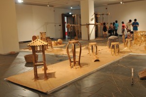 Qiu Zhijie's installation, Restless, on view at the 2011 Guangzhou Triennial