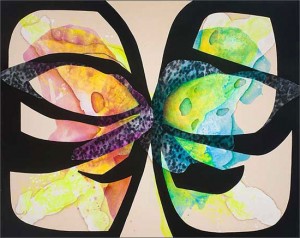 Carrie Moyer, Rock Candy Chrysalis, 2011, Acrylic on canvas, 48 x 60 inches. Courtesy of CANADA