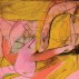 Willem de Kooning, Pink Angels, c.1945. Oil and charcoal on canvas, 52 x 40 inches. Frederick R. Weisman Art Foundation, Los Angeles © 2011 The Willem de Kooning Foundation/Artists Rights Society (ARS), New York