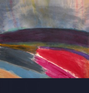 Ronnie Landfield, Franz Kline in Provincetown, 2010. Acrylic on canvas, 88 x 81 inches. Courtesy of Stephen Haller Gallery