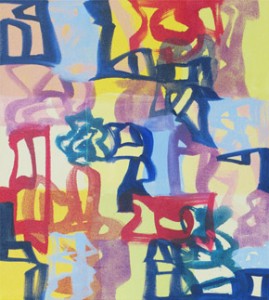 Melissa Meyer, Forlana, 2011. Oil on canvas, 20 x 18 Inches, Courtesy Lennon, Weinberg, Inc.