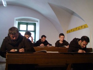 Film still: Ciprian Mure?an, Untitled (Monks), 2011, color HD video, 12 min 10 sec. Courtesy of David Nolan Gallery