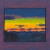 Graham Nickson, Red, Yellow, Green Sunset, Rome, ca. 1973-74. Oil on linen with hand-painted frame, 12-3/8 x 14-1/4 inches. Courtesy of Knoedler & Company