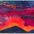 Graham Nickson, Traveler: Red Sky, 2002. Oil on canvas, 110 x 146 inches. Courtesy of Knoedler & Company