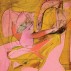 Willem de Kooning, Pink Angels, c.1945 [detail]. Oil and charcoal on canvas, 52 x 40 inches. Frederick R. Weisman Art Foundation, Los Angeles © 2011 The Willem de Kooning Foundation/Artists Rights Society (ARS), New York