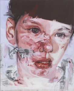 Jenny Saville, Red Stare Head II, 2011. Oil on canvas, 106-1/2 x 85-5/8 inches. © Jenny Saville. Courtesy Gagosian Gallery. Photography by Mike Bruce