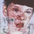 Jenny Saville, Red Stare Head II, 2011. Oil on canvas, 106-1/2 x 85-5/8 inches. © Jenny Saville. Courtesy Gagosian Gallery. Photography by Mike Bruce