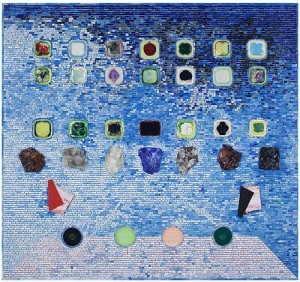 Jack Whitten, Apps for Obama, 2011. Acrylic on Hollow Core Door, 84 x 91 inches. Courtesy of Alexander Gray Associates