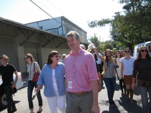 Dan Cameron in New Orleans during the Prospect New Orleans Biennial. Photo: Hakan Topal