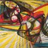 Stanley William Hayter, Unstable Woman, 1947. Engraving, soft-ground etching, gauffrage, and screenprint, edition of 50. 14 3/4 x 19 3/4 inches. Courtesy of Dolan/Maxwell, Philadelphia. On view at the IFPDA Print Fair, New York, November 2011