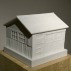Lynne Yamamoto, Grandfather's Shed, 2008-10. Hand finished, digitally carved marble from 3D scan of hand-made positive, 10-3/4 x 11-1/4 x 9-3/4 inches, edition of 2. Courtesy of P.P.O.W.