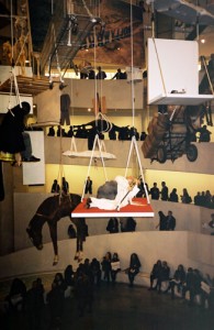 Installation shot of Maurizio Cattelan: ALL at the Solomon R. Guggenheim Museum, New York, 2011/12. Photo: Robin Siegel