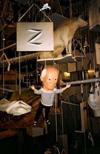 Installation shot of Maurizio Cattelan: ALL at the Solomon R. Guggenheim Museum, New York, 2011/12. Photo: Robin Siegel