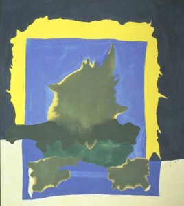 Helen Frankenthaler, Interior Landscape, 1964. Acrylic on canvas, 104-7/8 x 92-7/8 inches. San Francisco Museum of Modern Art. © Helen Frankenthaler/ Artists Rights Society (ARS), New York