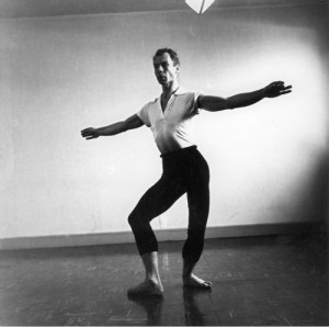 Robert Rauschenberg, Untitled [Merce (II)], 1953. Contact print 2-1/4 x 2-1/4 inches. Photo © Estate of Robert Rauschenberg/VAGA