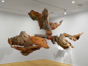Charles Simonds, Mental Earth, 2002. Metal, polyurethane, paper and clay, 72 x 126 x 89 inches. Courtesy of Knoedler & Company