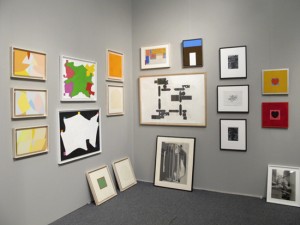Works by Walter Darby Bannard at Daniel Weinberg Gallery's booth at Pulse, Miami, 2011