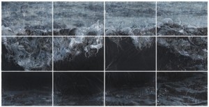 Deb Todd Wheeler, Rising Tide, 2011. 12 images of scanned plastic, 37 x 73 inches each, Edition of 3. Courtesy of Ellen Miller Gallery, Boston