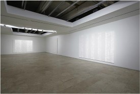 Installation Shot, Mary Corse: New Work, February 2 to March 10, 2012. Courtesy of Lehmann Maupin Gallery