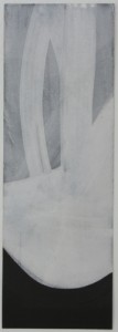 Lisa Abbott-Canfield, In Completing What Loving Is Needing (from the suite "Ostrava/New York, 2011"), 2011. Pencil, ink and gesso on Stonehenge printmaking paper, 4 x 11½ inches. Courtesy of the Artist