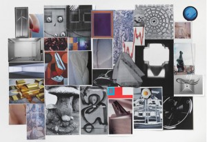 Thomas Scheibitz, A.G.C.T. 1, 2011. Offset, five color print, 29 x 40-3/4 inches, Edition of 12. Courtesy of Tanya Bonakdar Gallery