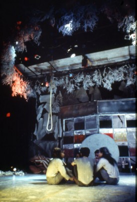 Carolee Schneemann, Snows, 1967. Performance at the Martinique Theater, NYC Photo: Herbert Migdoll © Carolee Schneemann