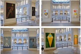 Installation shots of Shura Chernozatonskaya's works at the Brooklyn Museum. Courtesy of the Artist