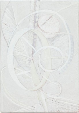 Sam Windett, Under The Sun (White on White), 2012. Oil on canvas, 62 x 43cm. Courtesy The Approach