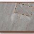 Robert Moskowitz, untitled, 1962. Aluminum paint, oil, collage on canvas, 10 x 13 inches. Courtesy of KS Art