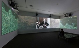 Werner Herzog, Hearsay of the Soul, Four channel digital projection, Photo Sheldan C. Collins, courtesy Whitney Museum of American Art