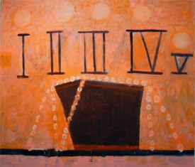 Katherine Bradford, S.O.S., 2012. Oil on canvas, 61 x 69 inches. Courtesy of Edward Thorp Gallery