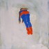 Katherine Bradford, Superman Responds, 2011. Oil on canvas, 12 x 9 inches. Courtesy of Edward Thorp Gallery