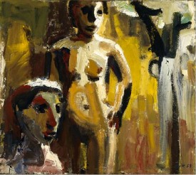 David Park, Women in a Landscape, 1958. Oil on canvas, 50 x 56 inches. Courtesy of Oakland Museum of California