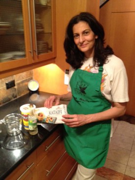Souhad Rafey in her Manhattan kitchen
