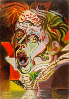 André Masson, Portrait du poète Heinrich von Kleist, 1939. Oil on canvas, 21-5/8 x 15 inches © 2012 Artists Rights Society (ARS), New York / ADAGP, Paris. Courtesy Blain Di Donna