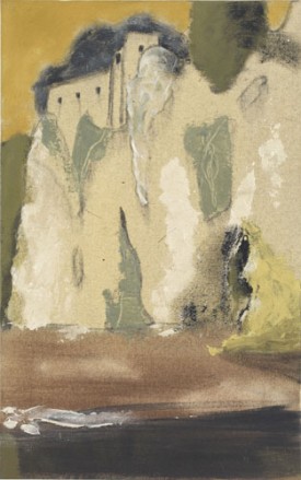 Merlin James, After the Alinari. Acrylic on canvas, 21-3/8 x 13-1/4 inches. Courtesy of Sikkema Jenkins & Co., New York