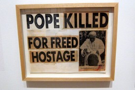 Keith Haring, Pope Killed for Freed Hostage, July 30, 1980. Collage. Courtesy of Keith Haring Foundation