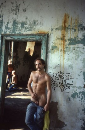 Stanley Stellar, Peter Gets His Dick Sucked, 1981. Contemporary digital print, 42 x 28 inches. Collection of Leslie-Lohman Museum. Gift of the artist