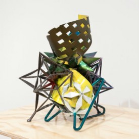 Frank Stella, k.161b, 2011. Mixed media, 20 x 20 x 20 inches. Courtesy of Freedman Art. © 2012 Frank Stella/ Artists Rights Society (ARS), New York