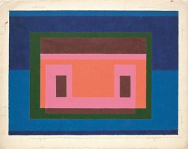 Josef Albers, Variant / Adobe, 1947. Oil on blotting paper, 48.3 x 60.9 cm © 2012 The Josef and Anni Albers Foundation / Artists Rights Society New York
